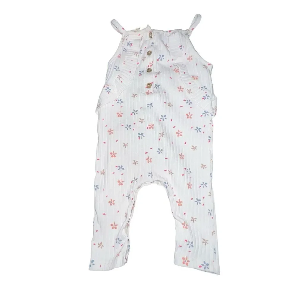 Set Of 3 Girls Baby One Piece Outfits Floral Stars 12 Months Cat & Jack Old Navy